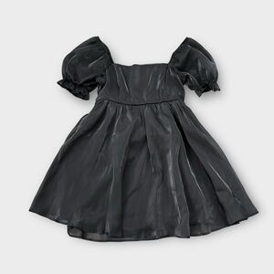 Thirty Thirty Black Puff Sleeve Mini Baby Doll Dress - Elegant Gothic Romantic